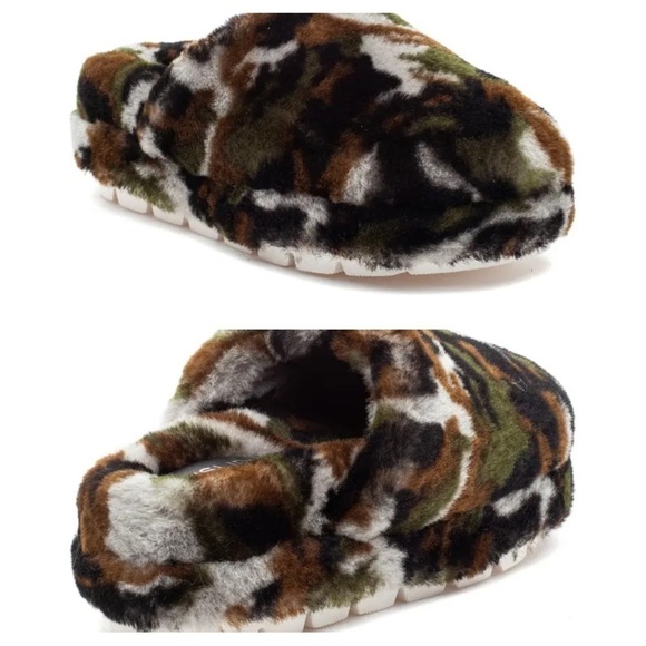 JSlides Sleek Genuine Shearling Platform Slipper size US 6 - Picture 3 of 13